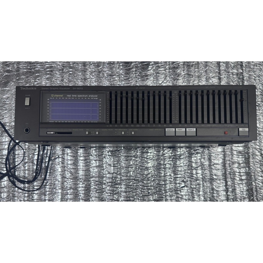 Technics SH-8055 Stereo Graphic Equalizer 12 Channel Spectrum Analyzer Japan